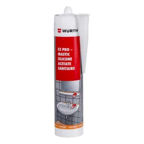 Mastic silicone acétate sanitaire E5 PRO
